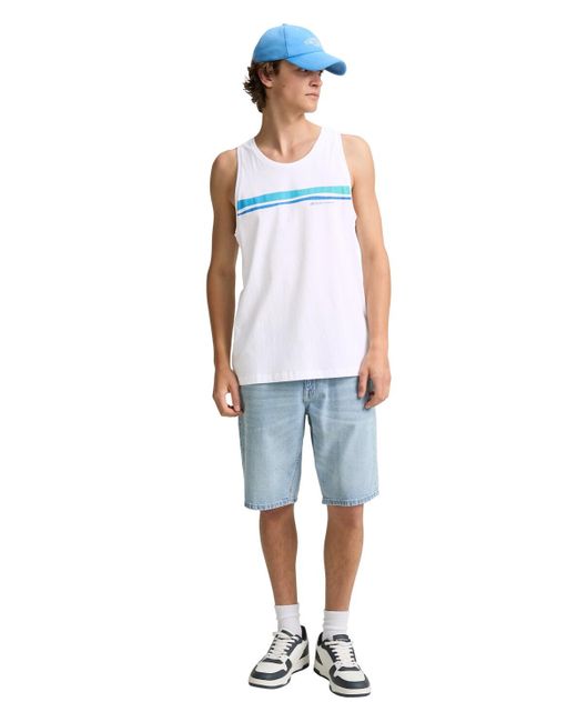 Tom Tailor DENIM Tanktop mit Print in White für Herren