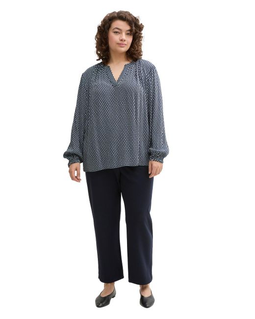 Tom Tailor Blue Plus Size - Bluse mit Muster