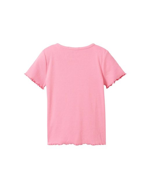 Tom Tailor Pink Mädchen Rib T-Shirt