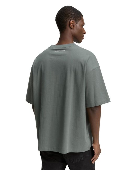 Tom Tailor DENIM Oversized T-Shirt in Blue für Herren
