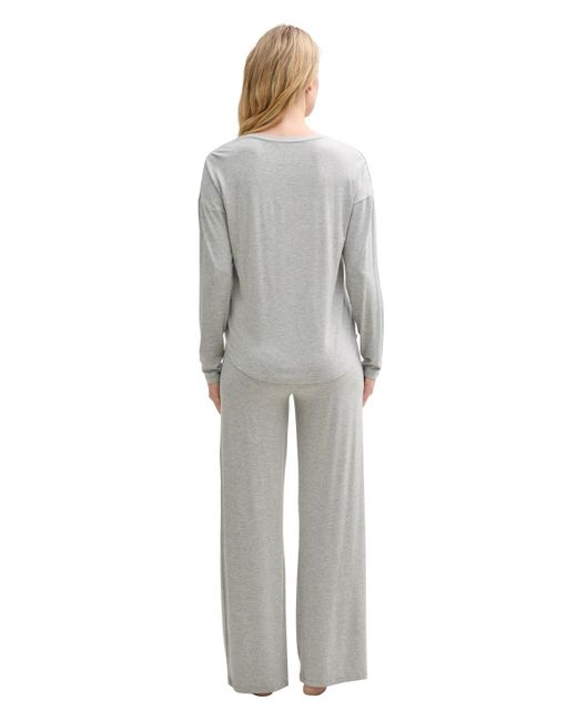 Tom Tailor Gray Basic Pyjama-Set