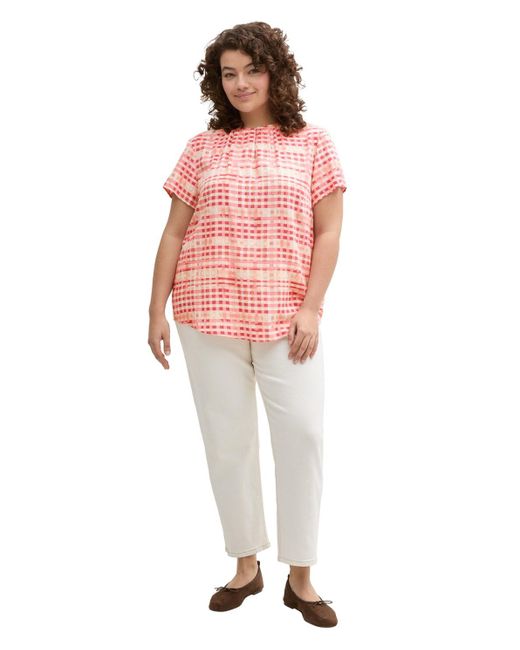 Tom Tailor Pink Plus Size - Bluse aus Viskose
