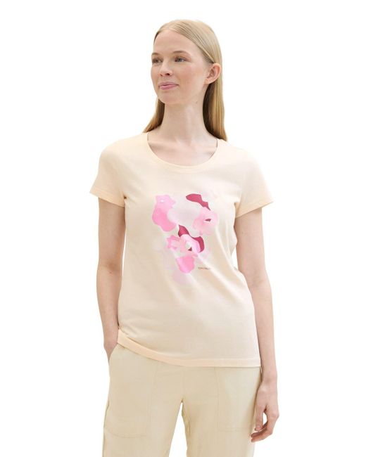 Tom Tailor Pink T-Shirt mit Motivprint