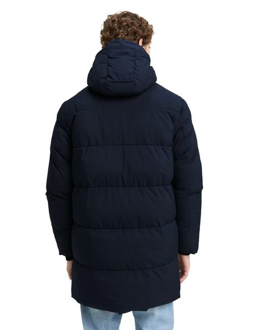 Tom Tailor DENIM Puffer Parka mit Kapuze in Blue für Herren