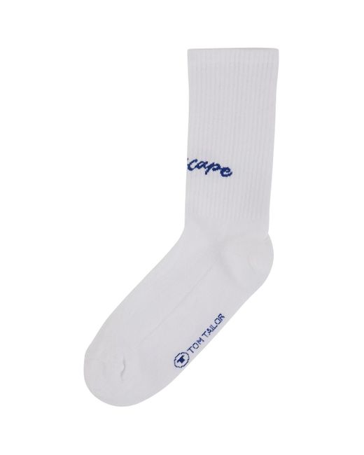 Tom Tailor White Unisex Basic Socken