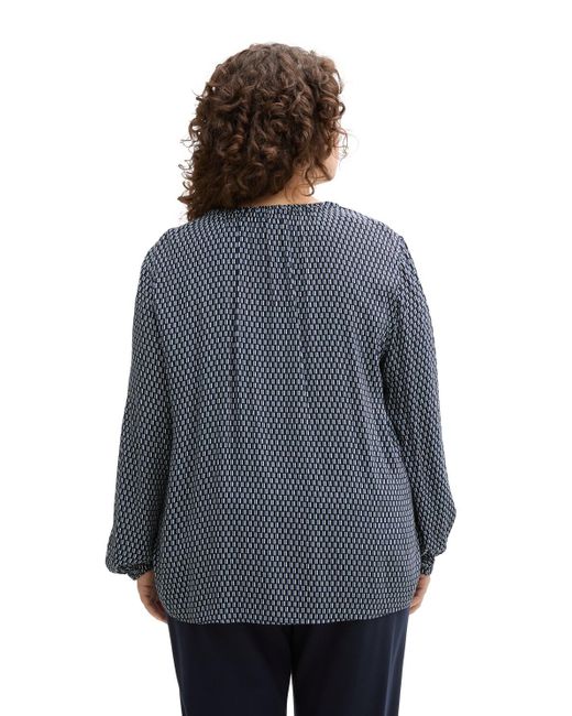 Tom Tailor Blue Plus Size - Bluse mit Muster