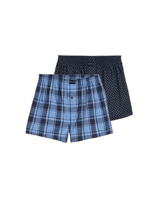 Tom Tailor Popeline Boxershorts im 2er-Pack in Blue für Herren