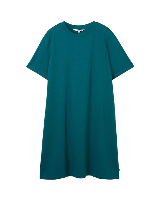 Tom Tailor Green DENIM Kurzes T-Shirt-Kleid