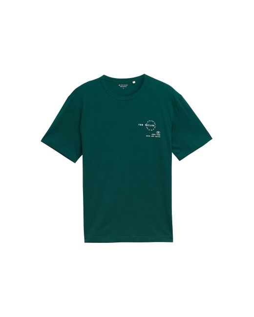 Tom Tailor T-Shirt mit Print in Green für Herren