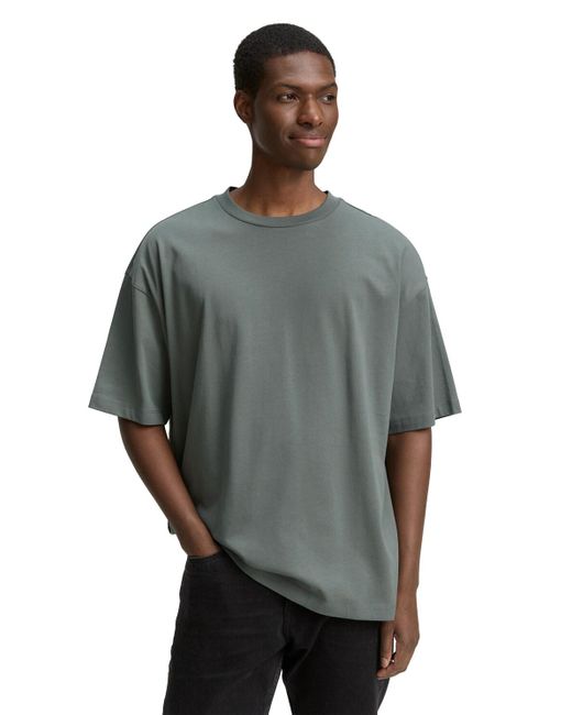 Tom Tailor DENIM Oversized T-Shirt in Blue für Herren