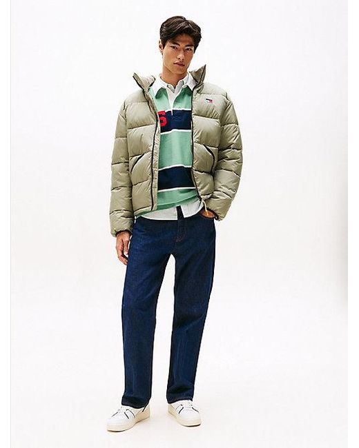 Tommy Hilfiger Waterafstotend Relaxed Crinkle-Pufferjack in het Gray voor heren