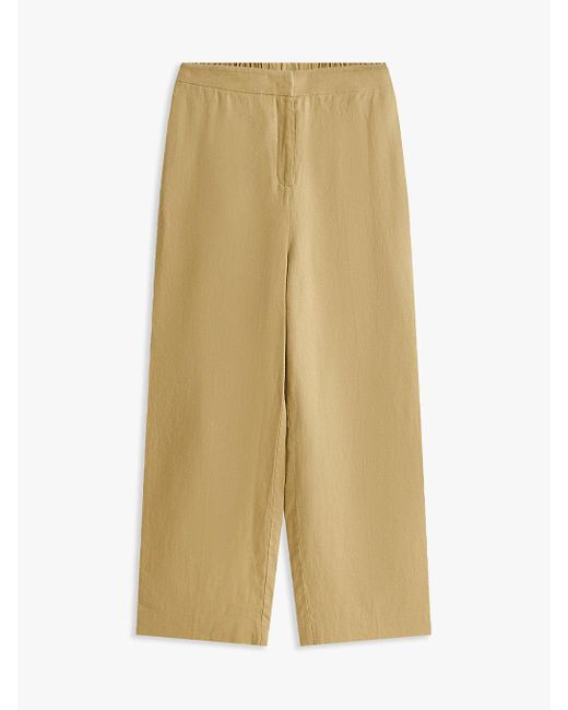 Pantalon Droit Curve En Lin Mélangé Tommy Hilfiger en coloris Natural