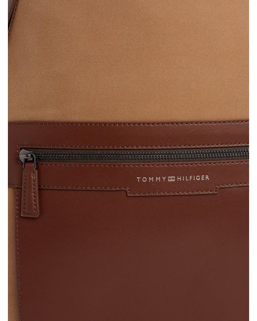 Petit sac à dos arrondi Classics bordure cuir Tommy Hilfiger pour homme en coloris Natural