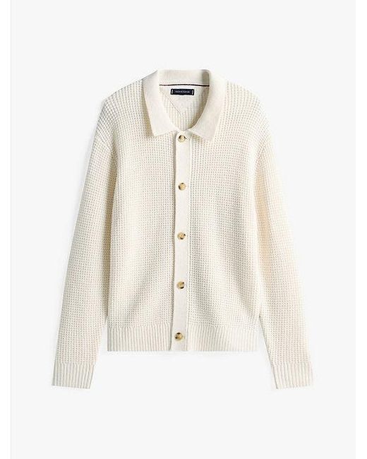 Cárdigan Smart Casual En Mezcla De Lana Tommy Hilfiger de hombre de color Natural