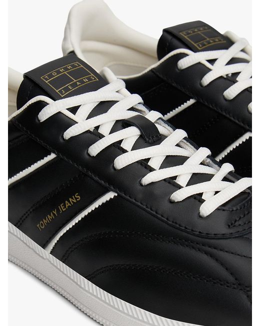 Tommy Hilfiger White The Greenwich Topstitch Leather Trainers for men