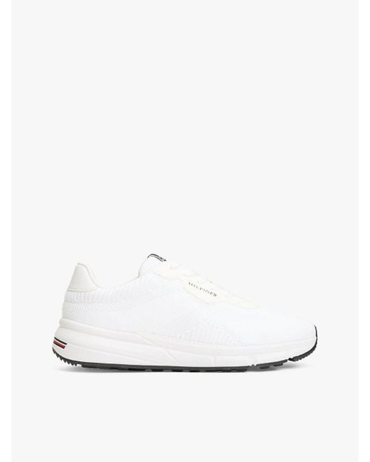 Baskets Légères En Maille Emblématiques Tommy Hilfiger pour homme en coloris White