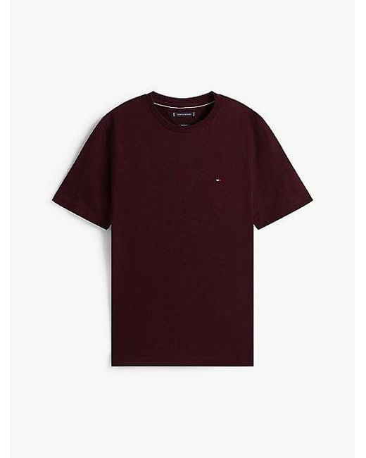 Tommy Hilfiger T-Shirt Met Ronde Hals En Geborduurde Vlag in het Multicolor voor heren