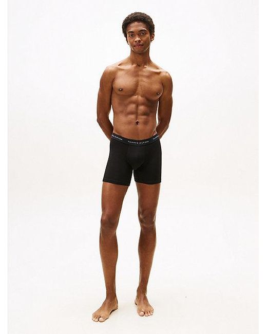 Tommy Hilfiger Signature Set Van 3 Boxer Briefs Met Logotaille in het Black voor heren