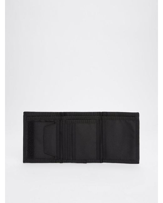 Tommy Hilfiger Black Essential Logo Trifold Wallet for men