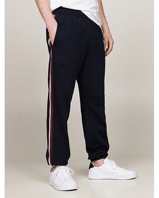 Tommy Hilfiger Jogger Met Signature-tape in het Blue voor heren