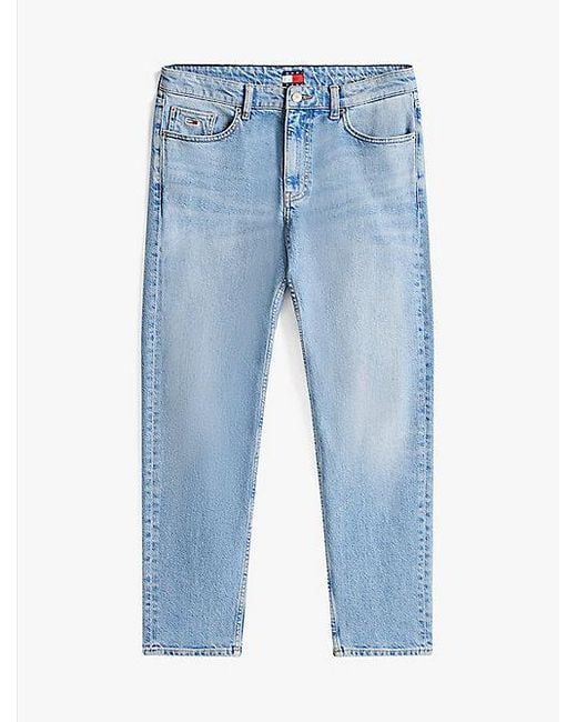 Vaqueros Isaac Amplios Y Desteñidos De Pernera Cónica Tommy Hilfiger de hombre de color Blue