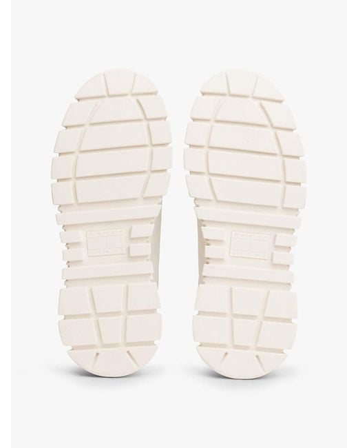 Tommy Hilfiger Natural Logo Tab Platform Cleat Trainers