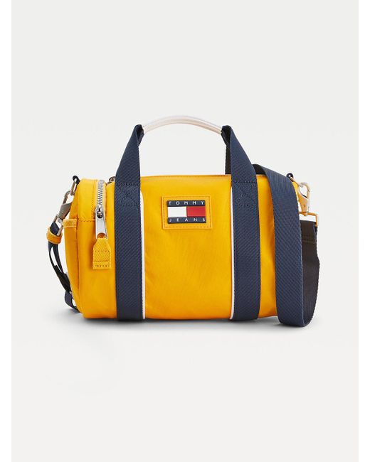 Tommy Hilfiger Synthetik Tasche aus Recycling-Nylon mit Tommy-Badge in Gelb  | Lyst DE