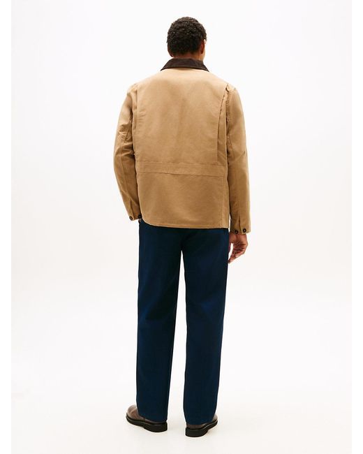 Tommy Hilfiger Natural Relaxed Waxed Barn Jacket for men