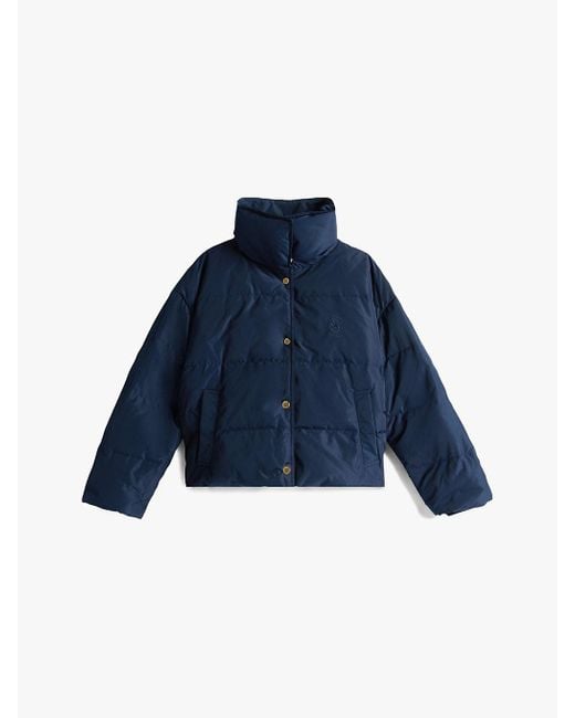 Tommy Hilfiger Blue Crest Embroidery Down Puffer Jacket