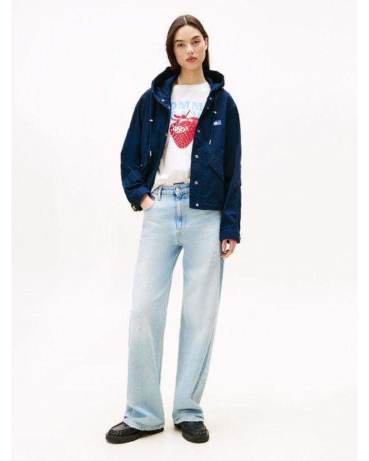 Veste À Capuche Décontractée Tommy Badge Tommy Hilfiger en coloris Blue