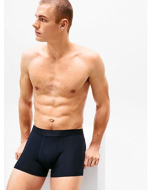 Pack De 3 Calzoncillos Trunk Everyday Luxe Tommy Hilfiger de hombre de color Black