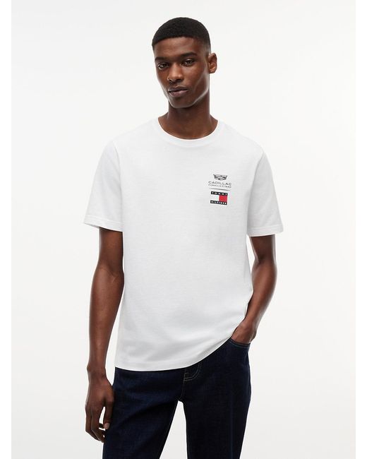 Tommy Hilfiger White Th X Cadillac Formula 1® Team Logo T-shirt for men