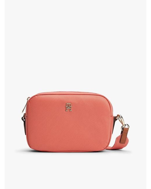 Tommy Hilfiger Pink Popette Crossbody Camera Bag