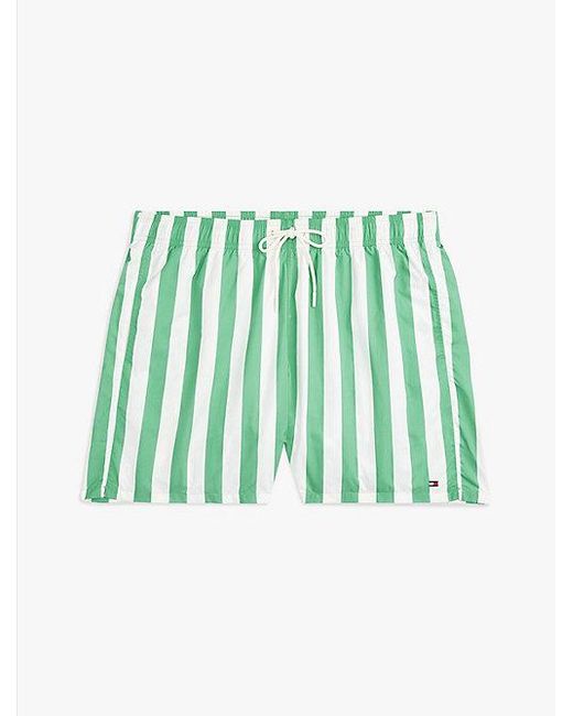 Tommy Hilfiger Medium Lange Zwemshort Met Print in het Green voor heren