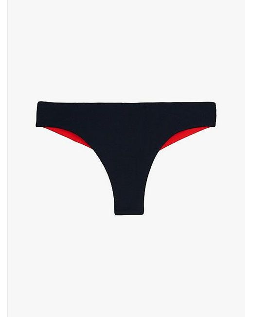 Parte Inferior De Bikini De Corte Brasileño Tommy Hilfiger de color Red