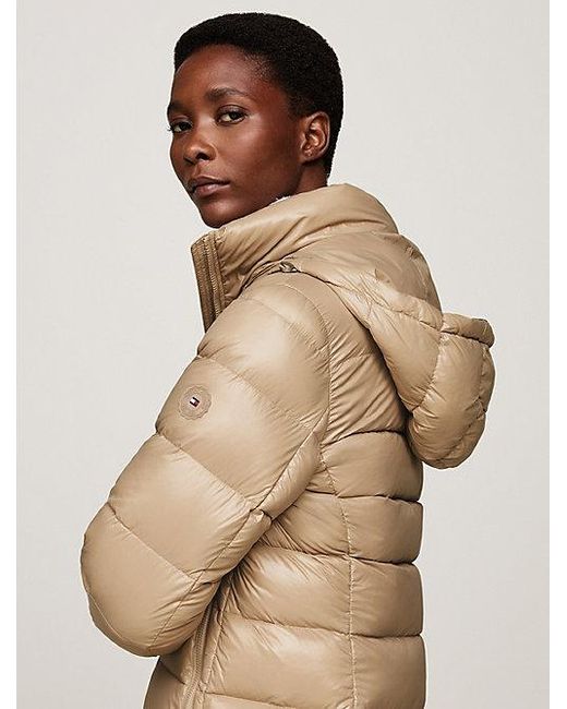 Abrigo Acolchado Con Relleno De Plumón Tommy Hilfiger de color Natural