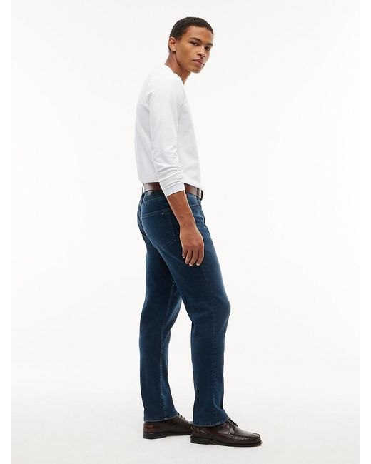 Tommy Hilfiger Blue Denton Faded Straight Leg Jeans for men