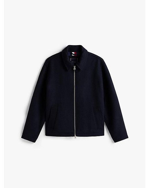 Tommy Hilfiger Ivy Jack Van Wolmix Met Rits in het Blue voor heren