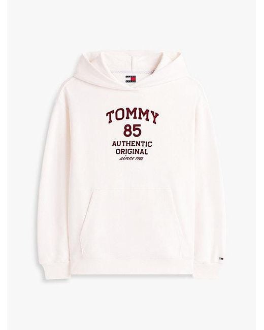 Sudadera Con Capucha 1985 Oversize Tommy Hilfiger de color White
