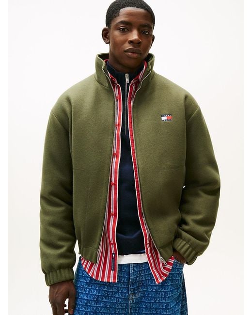 Tommy Hilfiger Green Relaxed Padded Jacket With Wool for men