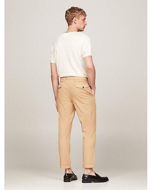 Pantalón formal con pinzas Tommy Hilfiger de hombre de color Natural