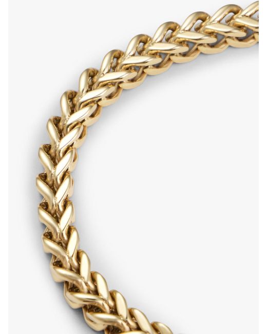 Bracciale A Catenella Intrecciata Placcato di Tommy Hilfiger in Metallic da Uomo