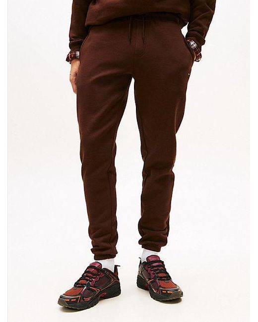 Tommy Hilfiger Slim Jogger Met Boorden En Geborduurde Vlag in het Orange voor heren