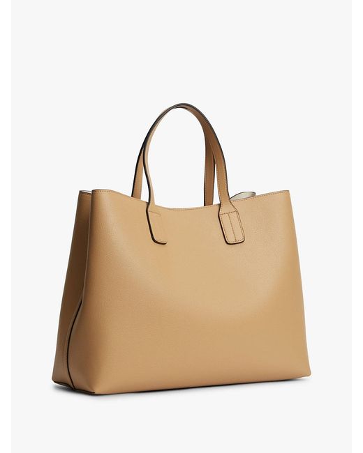 Tommy Hilfiger Natural Hilfiger Icon Pebble Grain Satchel