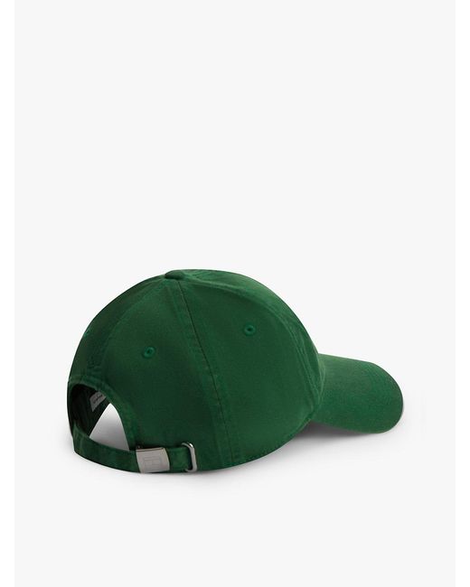 Tommy Hilfiger Green Hilfiger Flag Embroidery Baseball Cap for men