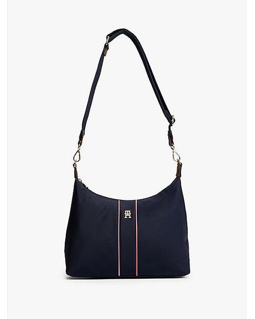 Tommy Hilfiger Blue Schultertasche Mit Tommy-Tape