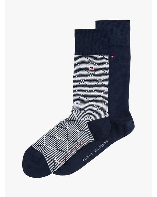 Tommy Hilfiger Blue 2-pack Graphic Socks for men