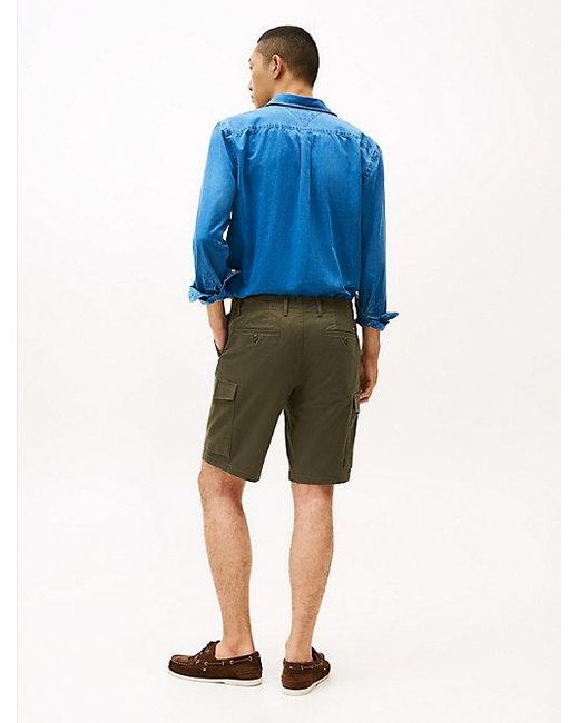 Tommy Hilfiger Harlem 1985 Relaxed Fit Cargoshort in het Blue voor heren