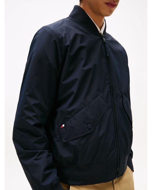 Bomber Décontracté Déperlant Compressible Tommy Hilfiger pour homme en coloris Blue