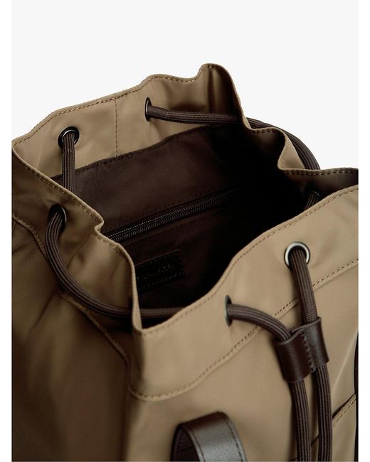 Tommy Hilfiger Brown Heritage Logo Patch Sling Bag for men